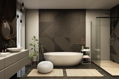 Inspiratie van moderne badkamers in de Japandi stijl