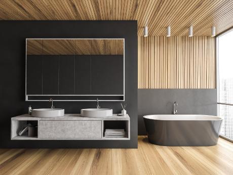 Badkamer in een minimalistische stijl